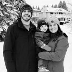 Family Photo on a snowy day