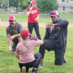 Teaching how to catch a baseball