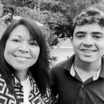 Mother and teenage son