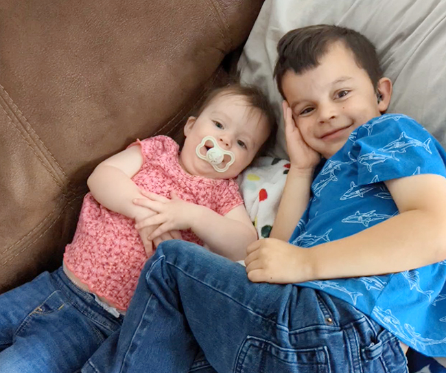 Brother and little sister