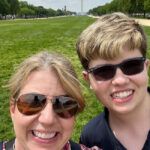 Mom and son in DC