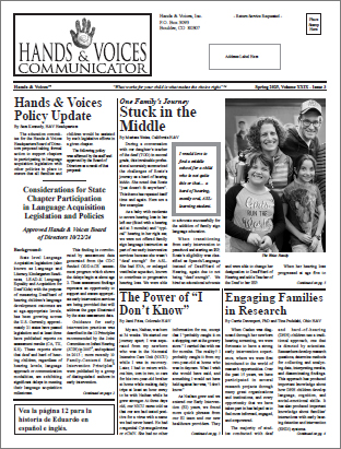 Communicator cover page