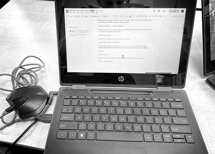 Laptop Computer set-up for CART