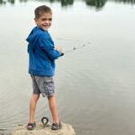 Boy fishing