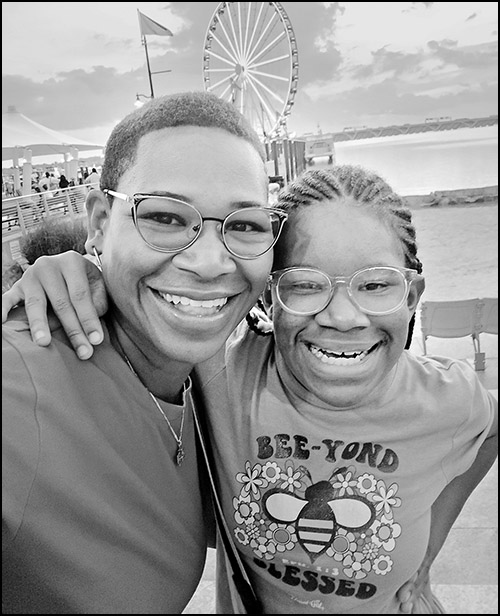 Justen and her daughter